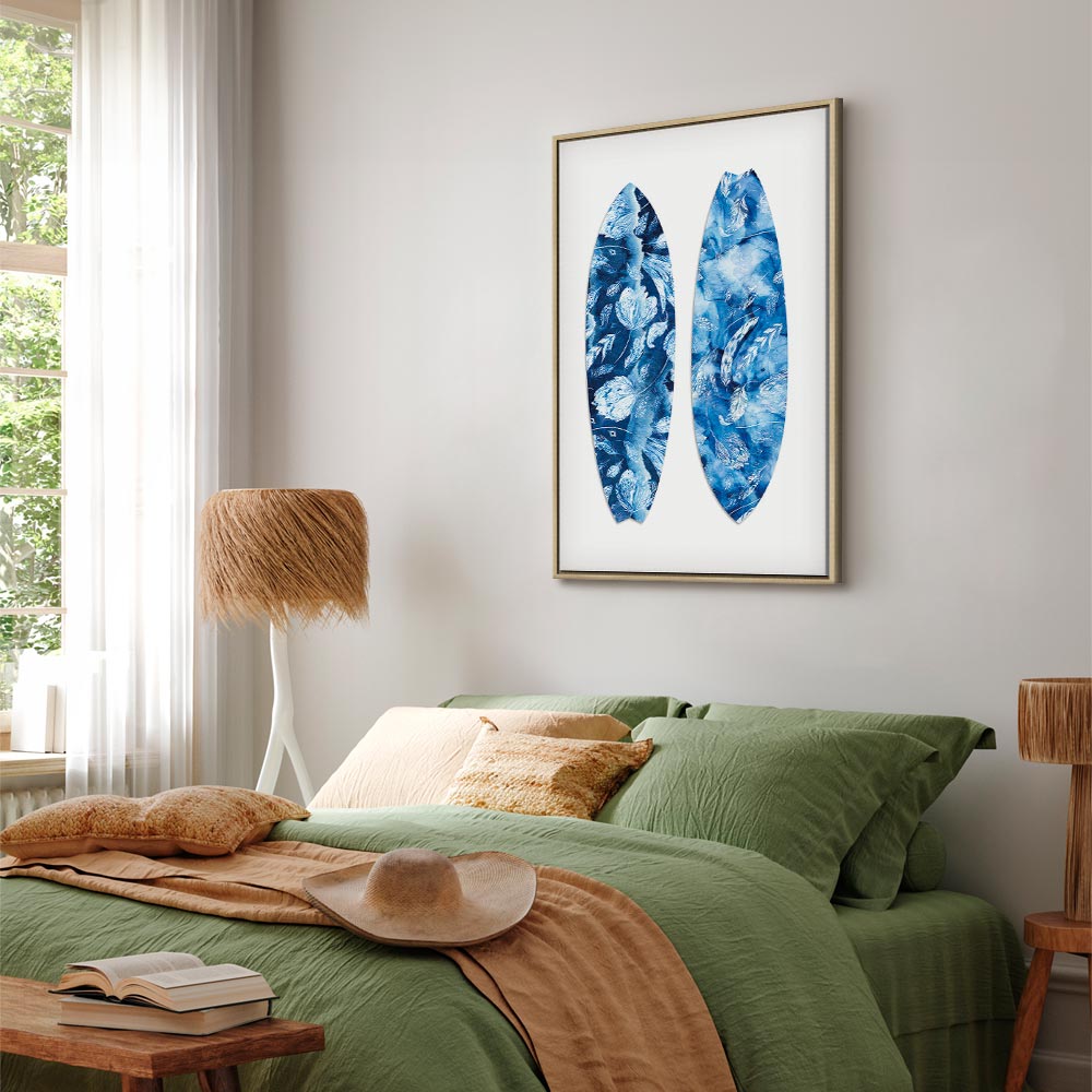 Water Fun Nature Floral Vertical Canvas Print