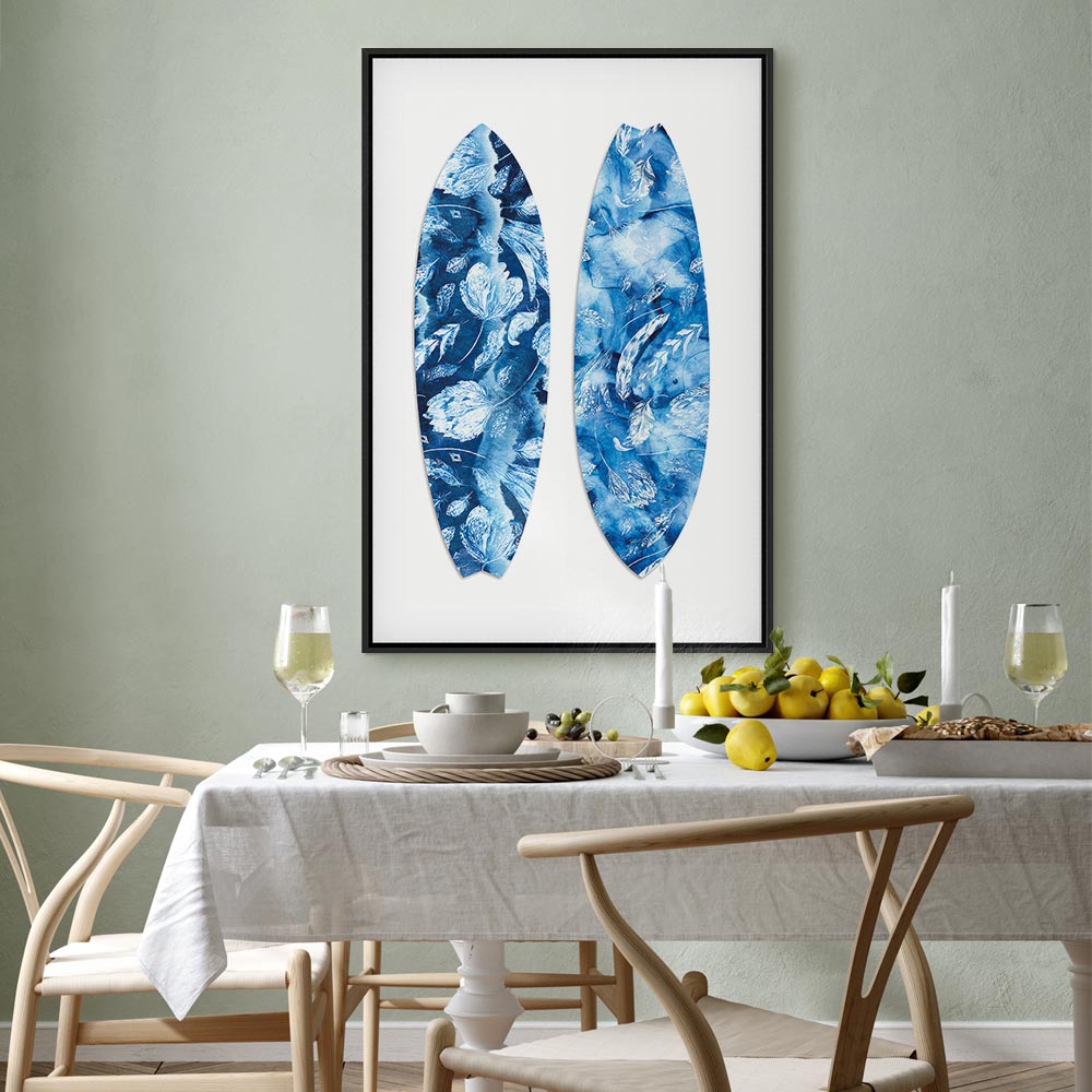 Water Fun Nature Floral Vertical Canvas Print