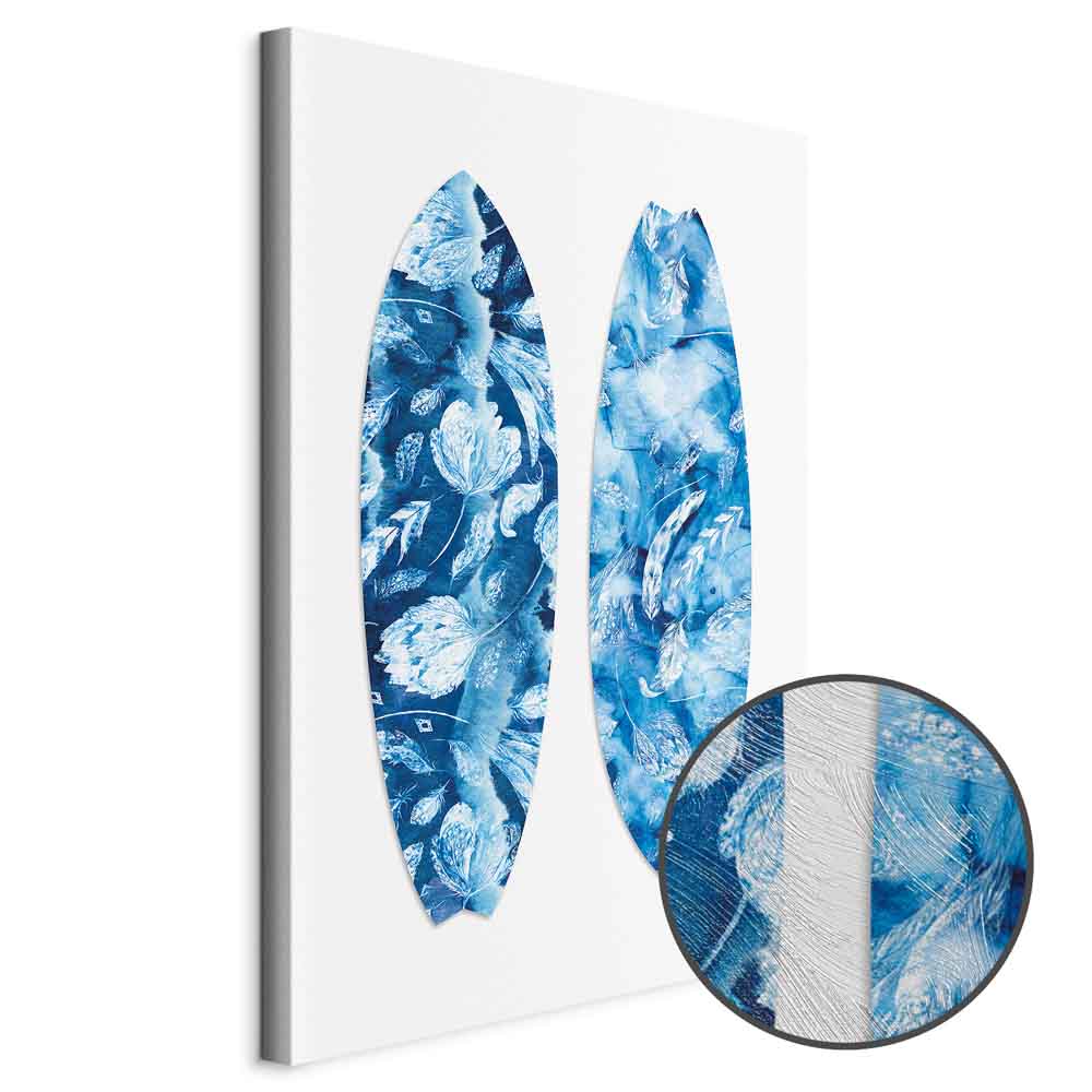 Water Fun Nature Floral Vertical Canvas Print
