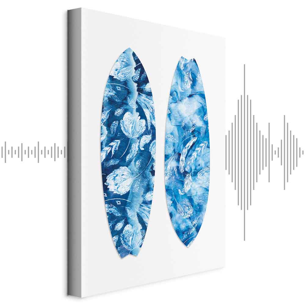 Water Fun Nature Floral Vertical Canvas Print