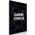 Canvas Print Pixel Game Over - Street Art