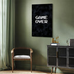 Pixel Game Over Retro Canvas Print