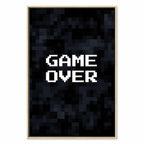Pixel Game Over Retro Canvas Print