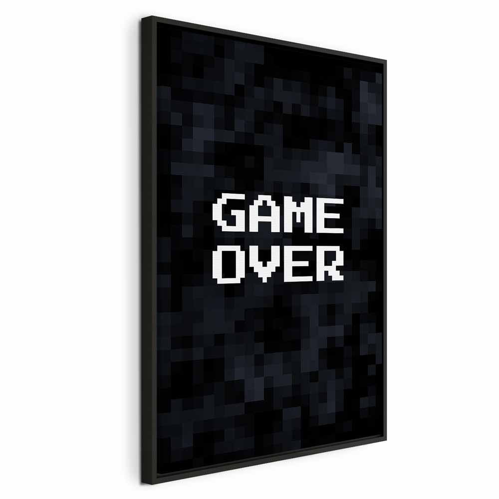 Pixel Game Over Retro Canvas Print