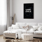 Pixel Game Over Retro Canvas Print
