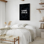 Pixel Game Over Retro Canvas Print