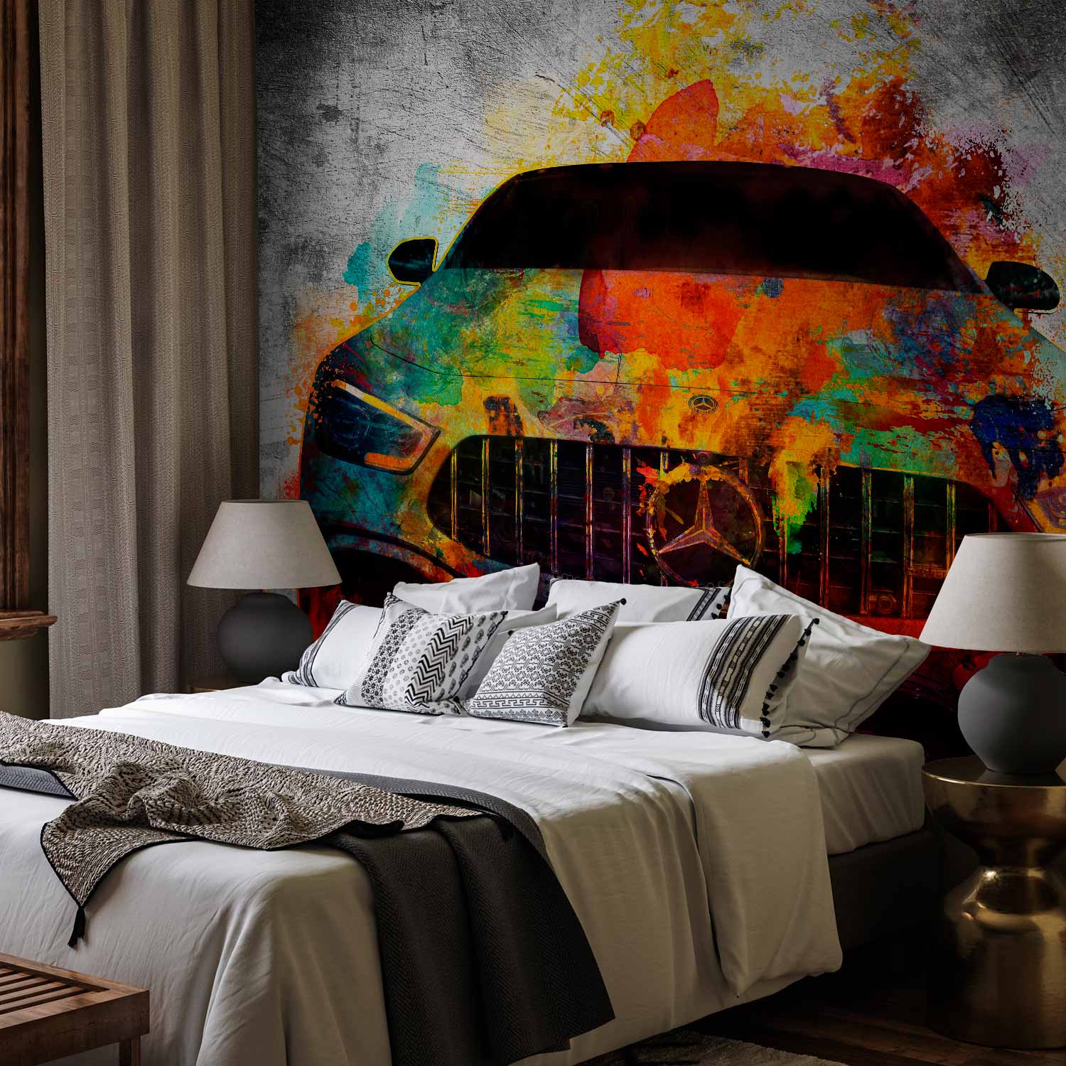 Great Car Street Art Wall Mural