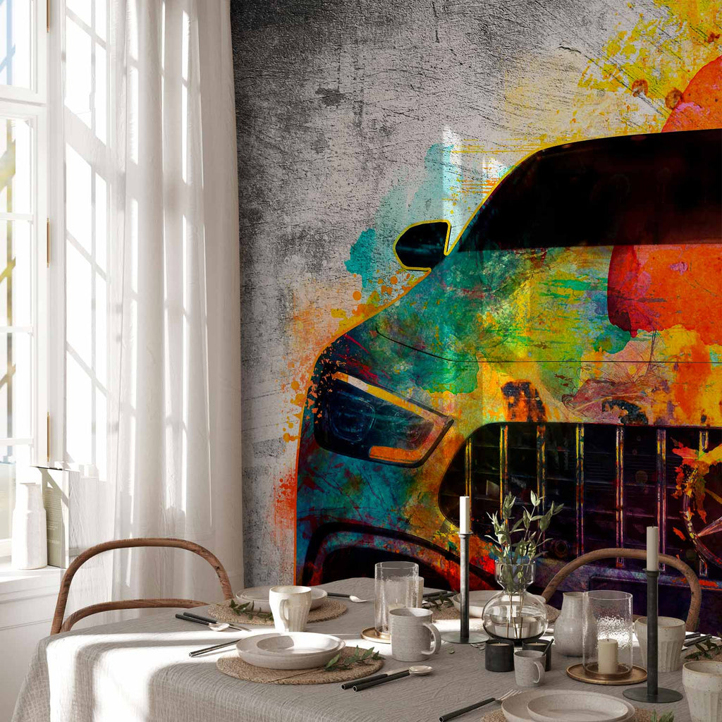Great Car Street Art Wall Mural