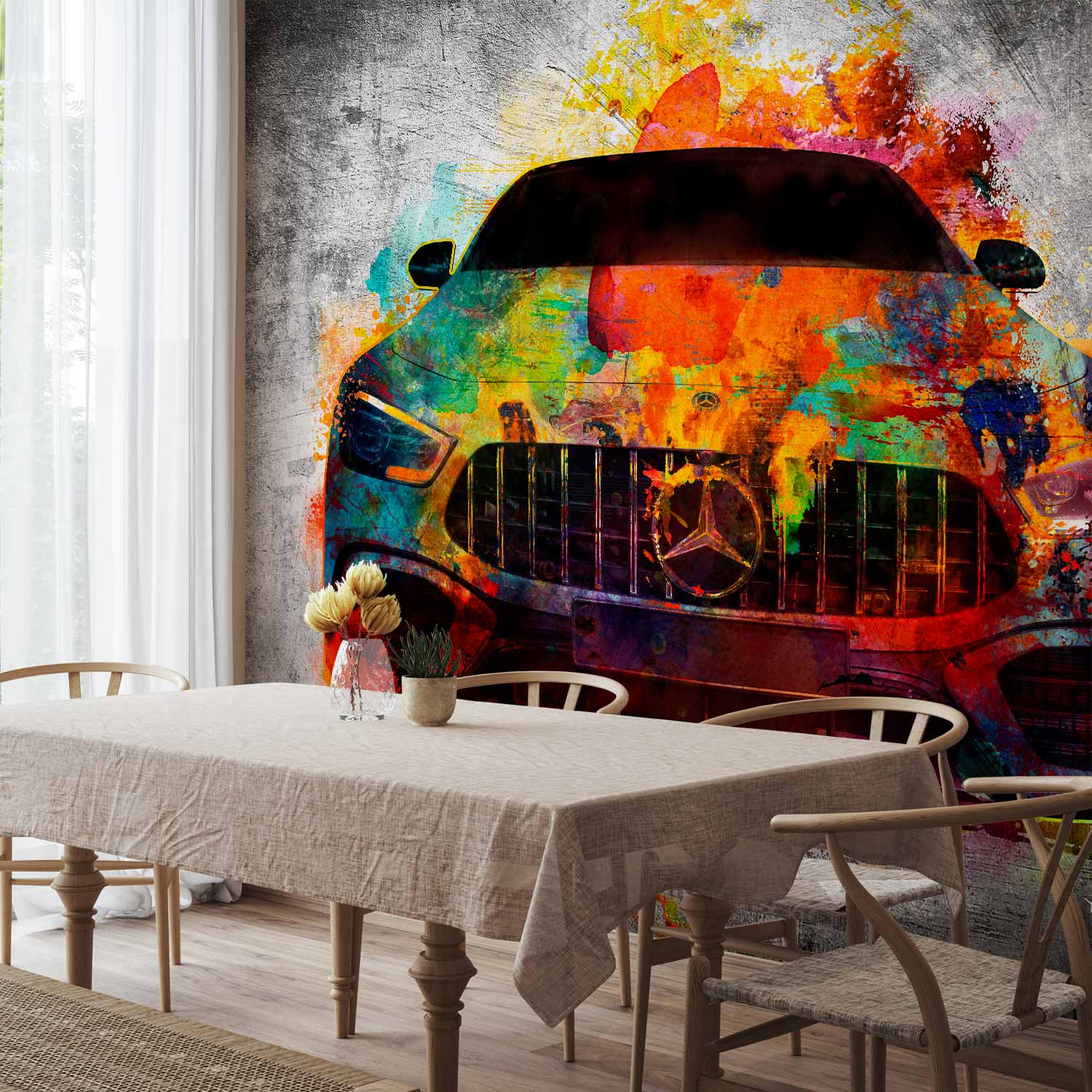 Great Car Street Art Wall Mural