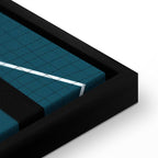 Female Tennis Player Red Racket Abstract Canvas Print