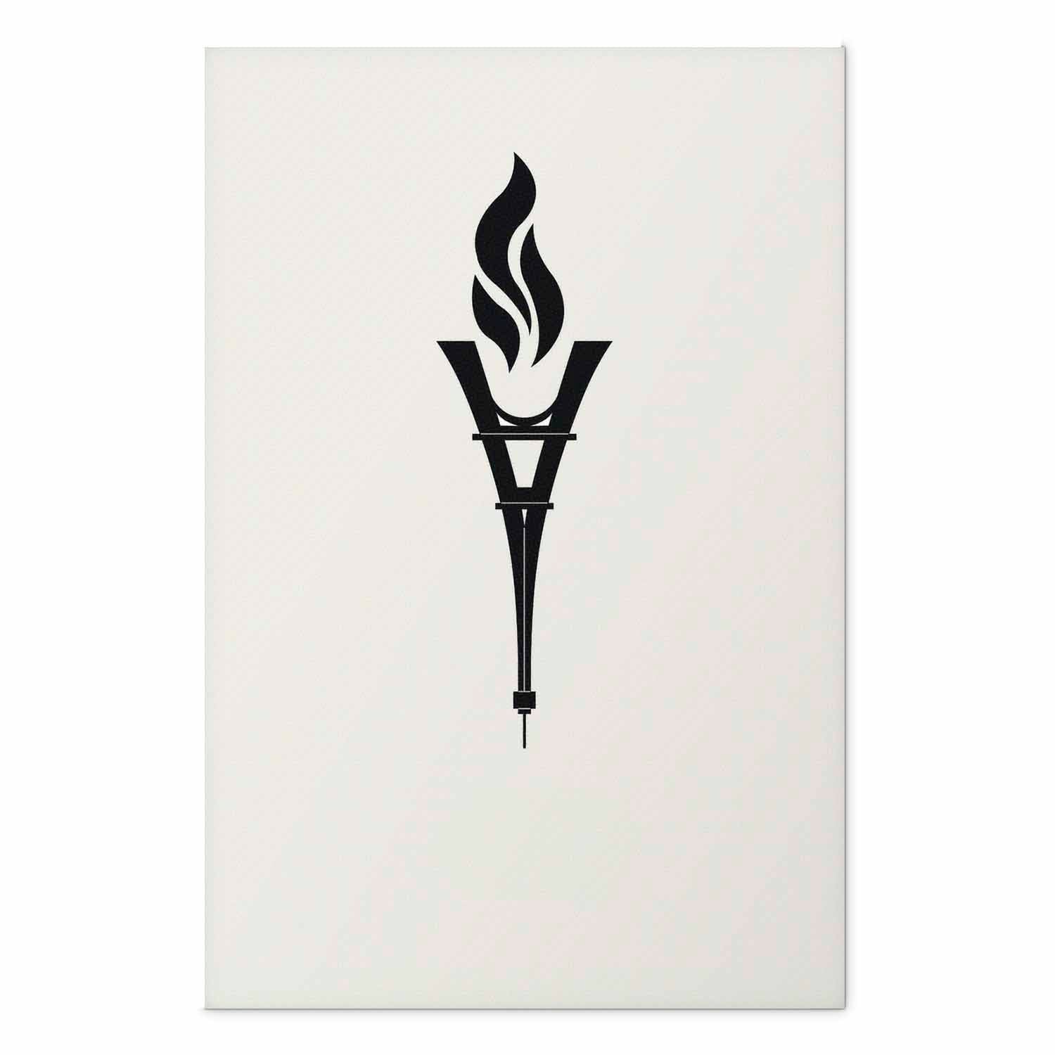 Eiffel Tower Torch Abstract Poster