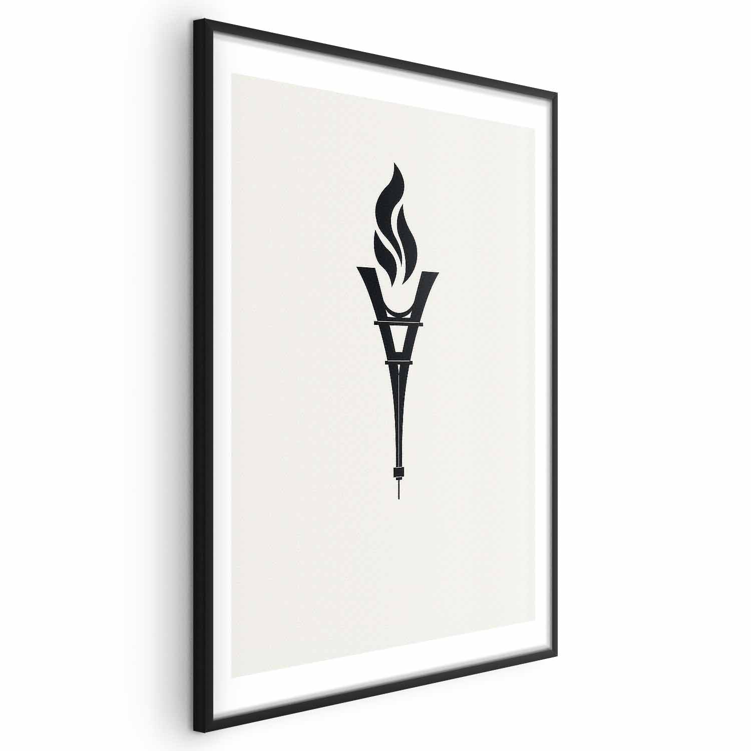 Eiffel Tower Torch Abstract Poster