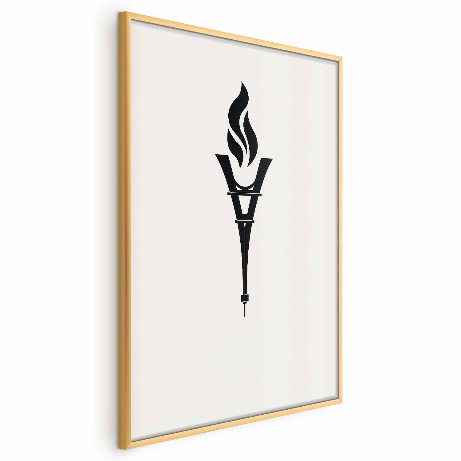 Eiffel Tower Torch Abstract Poster
