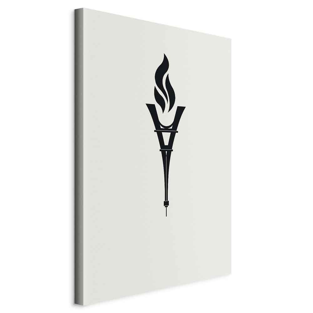 Canvas Print Torch-Shaped Inverted Eiffel Tower