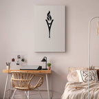 Inverted Eiffel Tower Torch Abstract Canvas Print