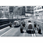 Vintage Speeding Car Retro Wall Mural