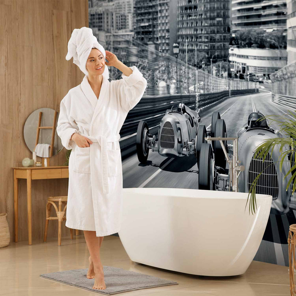 Vintage Speeding Car Retro Wall Mural