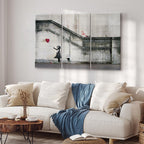 Girl With a Balloon Street Art Canvas Print