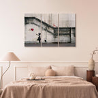 Girl With a Balloon Street Art Canvas Print