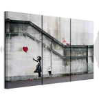 Girl With a Balloon Street Art Canvas Print