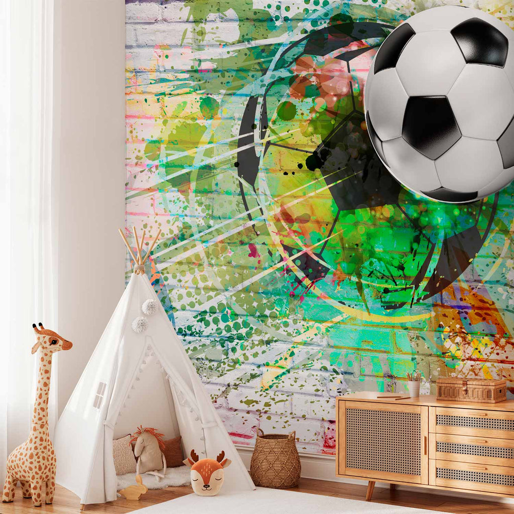 Colourful Sports Texture Wall Mural