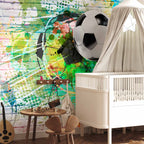 Colourful Sports Texture Wall Mural