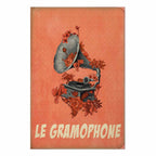 Vintage Gramophone Music Poster