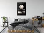 Moon Phases Canvas Print - Vertical (1 Part)