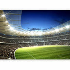 Illuminated Football Pitch Stadium Wall Mural
