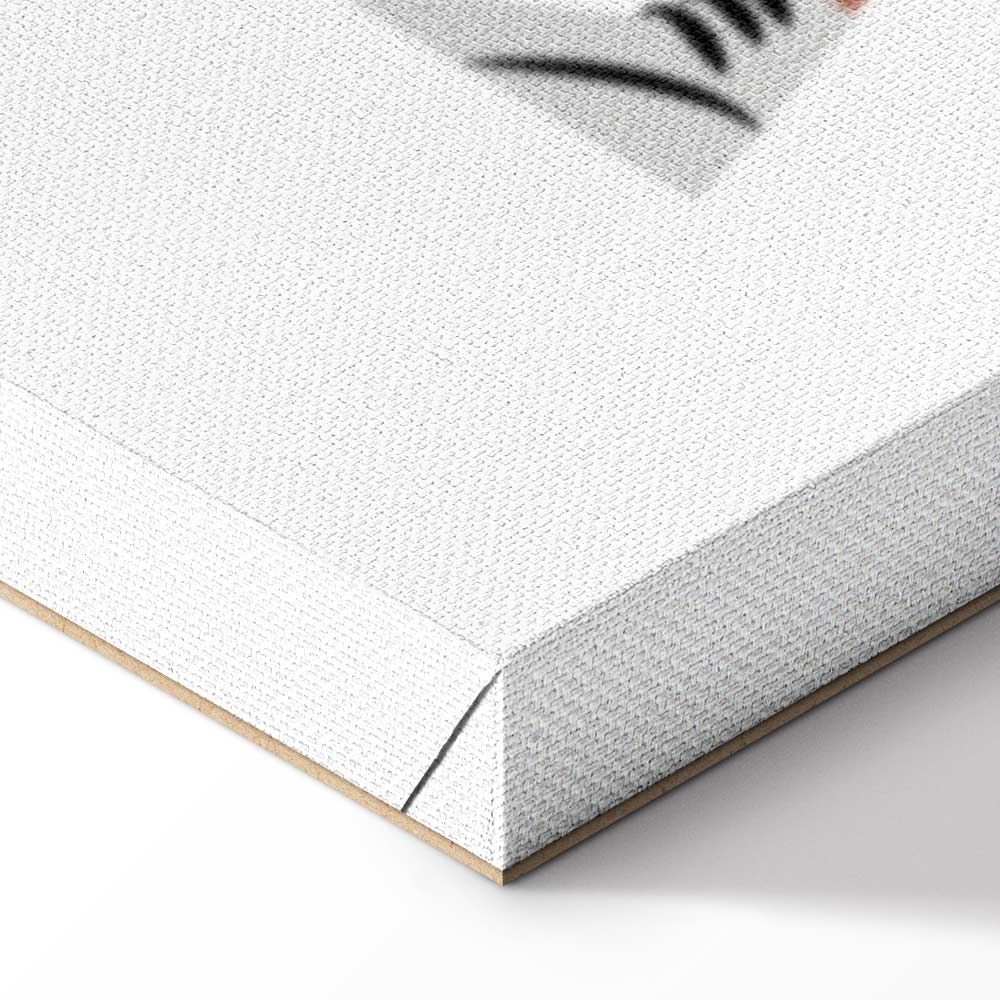 Female Golfer Eiffel Tower Abstract Canvas Print