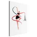 Rhythmic Gymnastics Ribbon Illustration Canvas Print