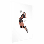 Volleyball Player Illustration Light Background Poster