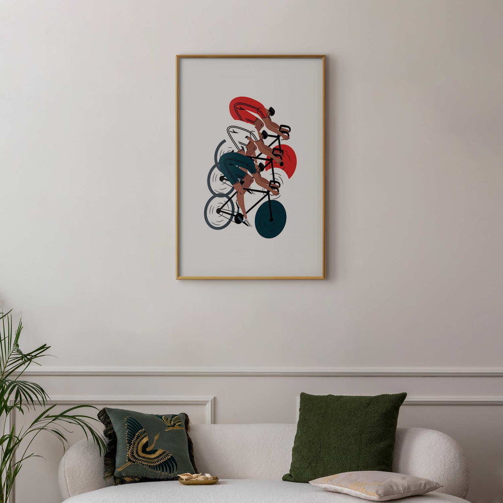 Olympics Cycling Race Sports Poster