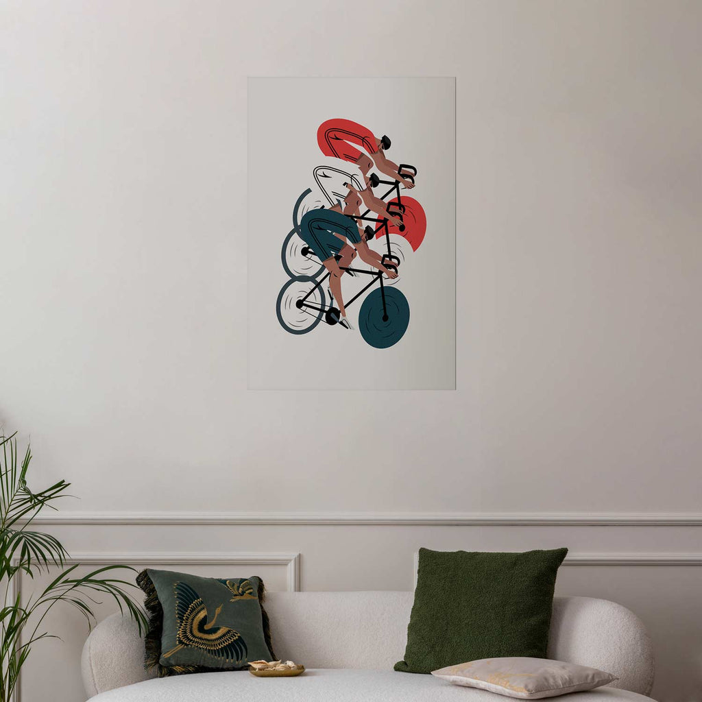 Olympics Cycling Race Sports Poster