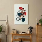 Cycling Race Illustration Sports Canvas Print