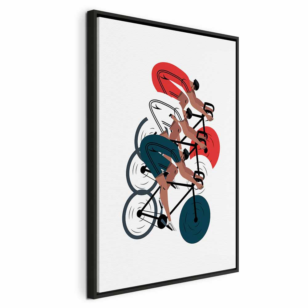 Cycling Race Illustration Sports Canvas Print