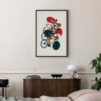 Cycling Race Illustration Sports Canvas Print