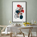 Cycling Race Illustration Sports Canvas Print