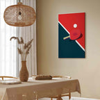 Table Tennis Racket and Ball Sports Canvas Print