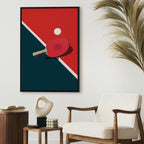Table Tennis Racket and Ball Sports Canvas Print