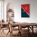 Table Tennis Racket and Ball Sports Canvas Print