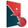 Table Tennis Racket and Ball Sports Canvas Print