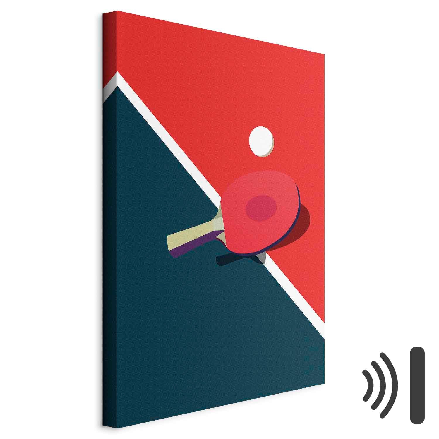 Table Tennis Racket and Ball Sports Canvas Print