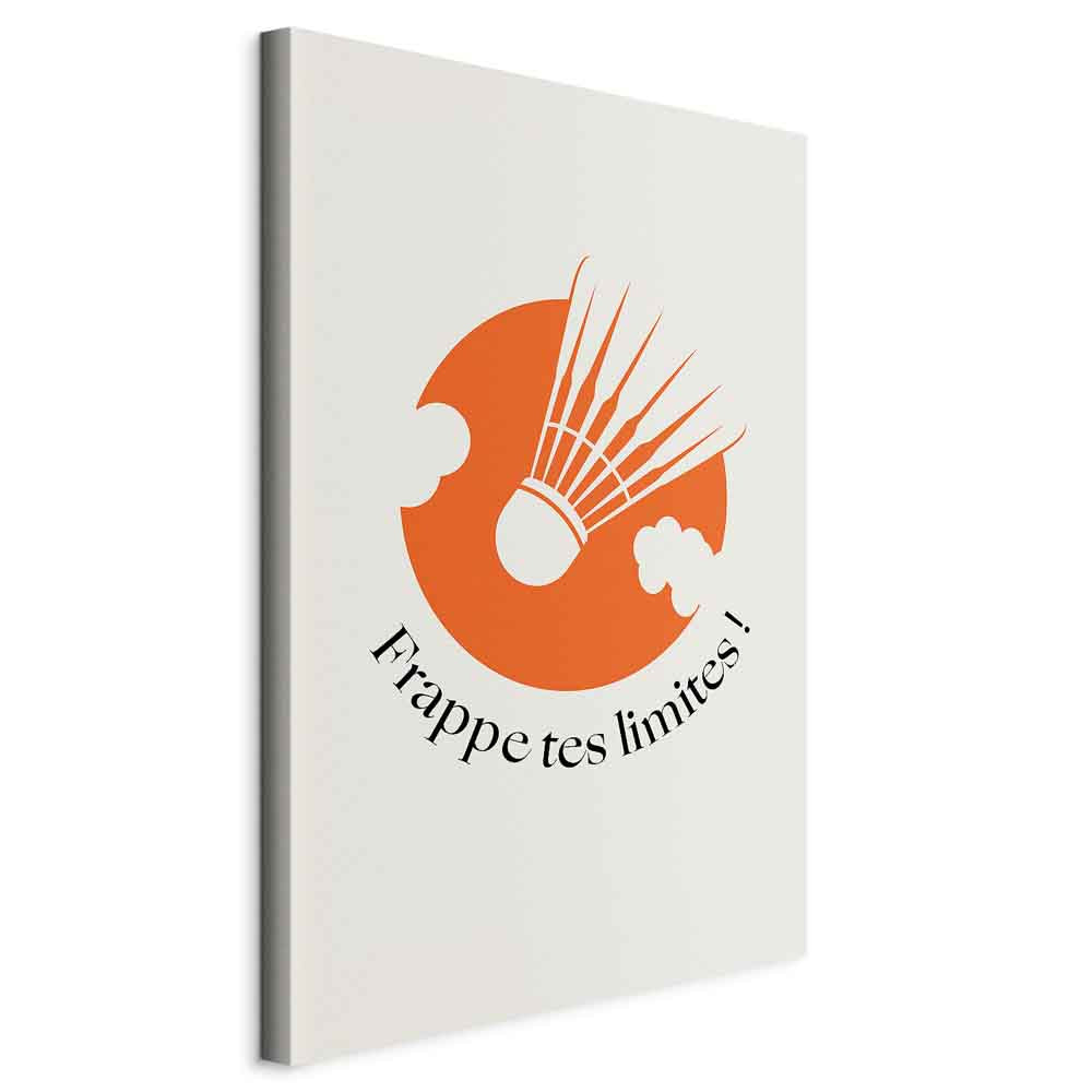 Canvas Print Abstract Badminton Shuttlecock