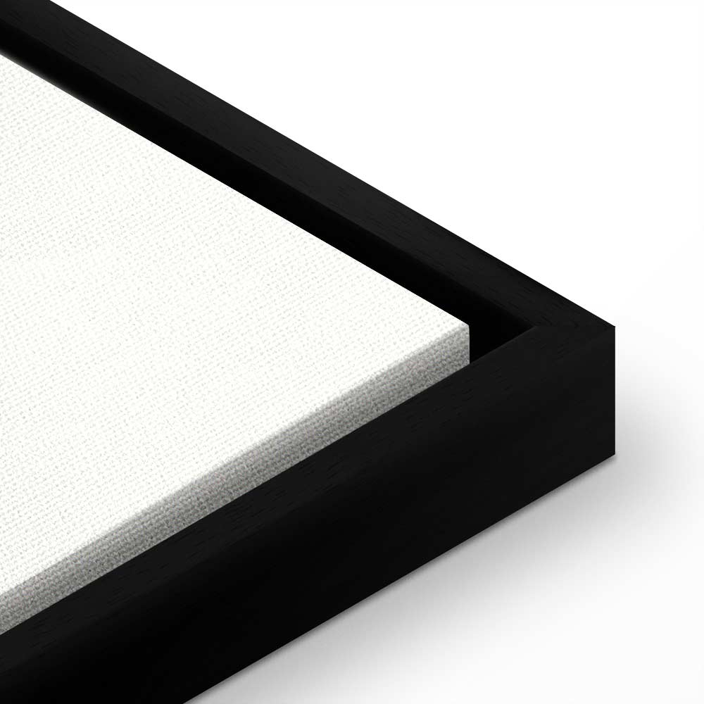 Eiffel Tower Black Graphic Drawing Canvas Print