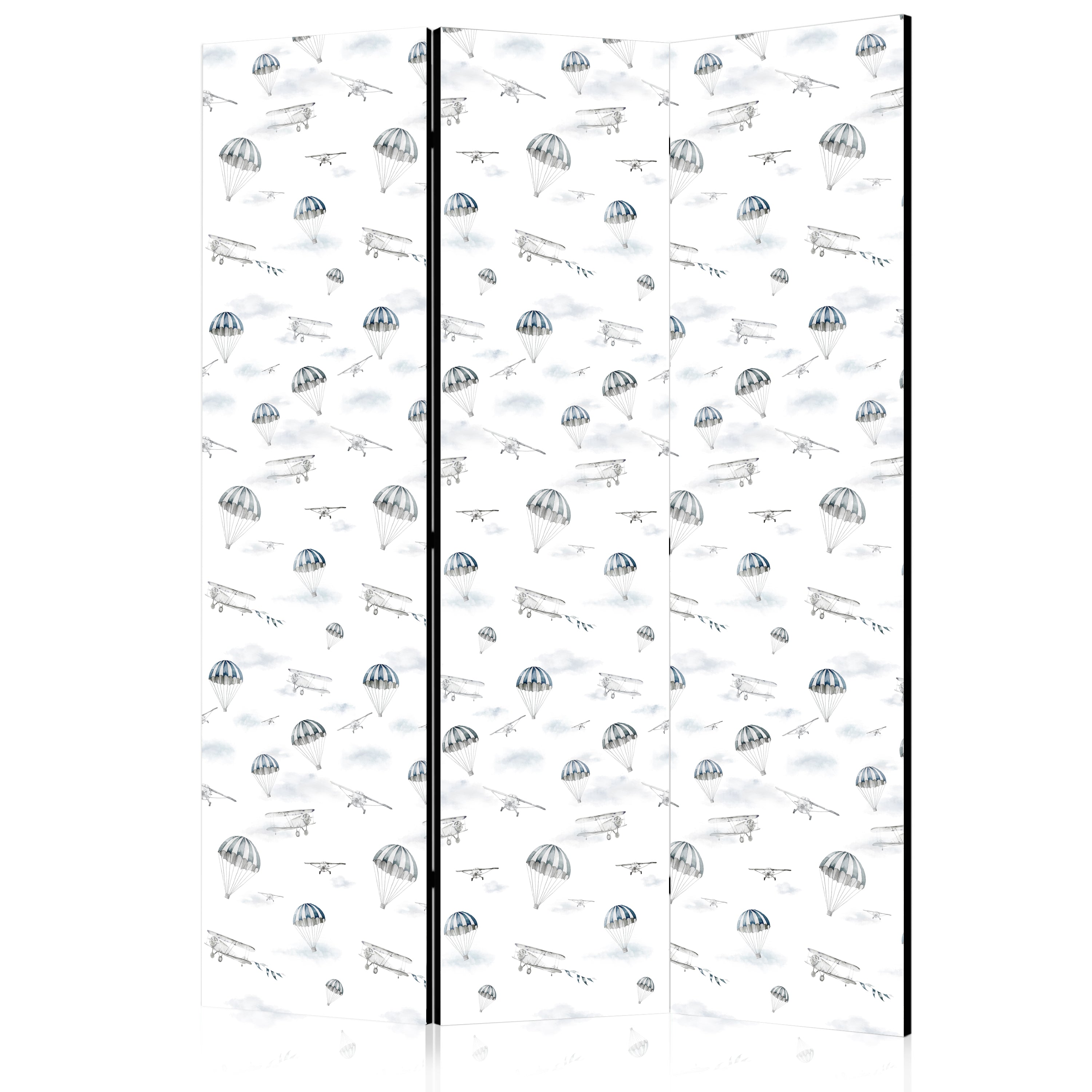 Room Divider Watercolor Air Show for Children