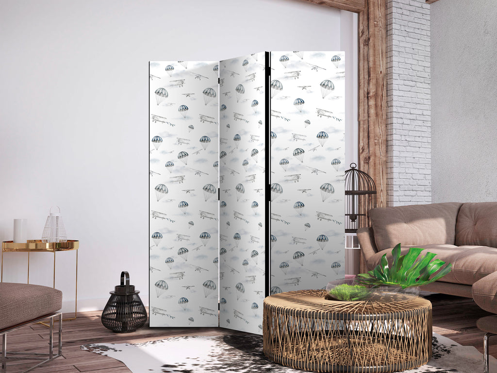 Room Divider Watercolor Air Show for Children