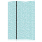 Room Divider - Sketch - Airplane Outline on White with Turquoise Background