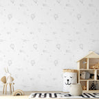 Watercolor Wallpaper for Children - Airplanes & Balloons