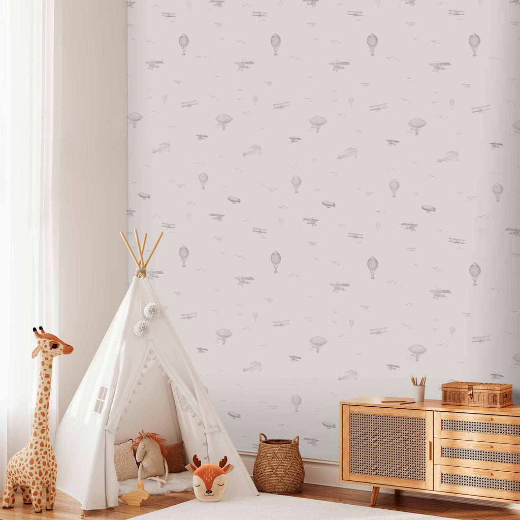 Airplanes Balloons and Airships Sky Children Wallpapers